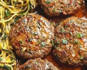 Hamburger-steaks-with-onion-gravy