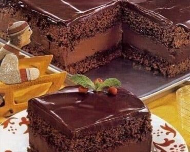 Mocha Layer Cake with Chocolate-Rum Cream Filling