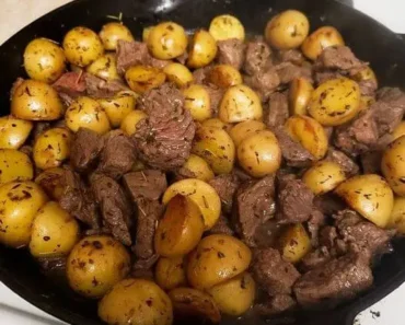 ONE-POT GARLIC BUTTER STEAK POTATOES