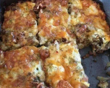 Low Carb Beef Cheeseburger Casserole