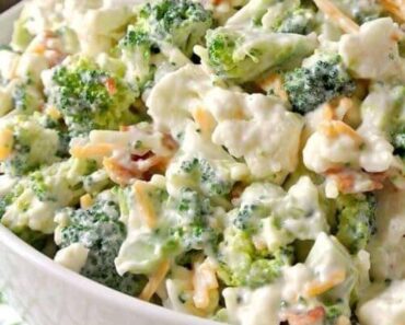 Broccoli cauliflower salad