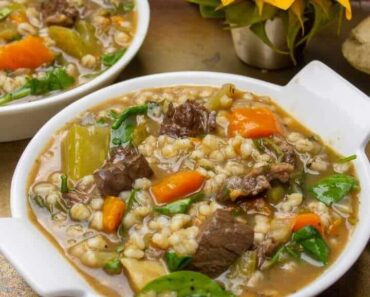 Beef and barley soup