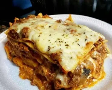 Homemade lasagna