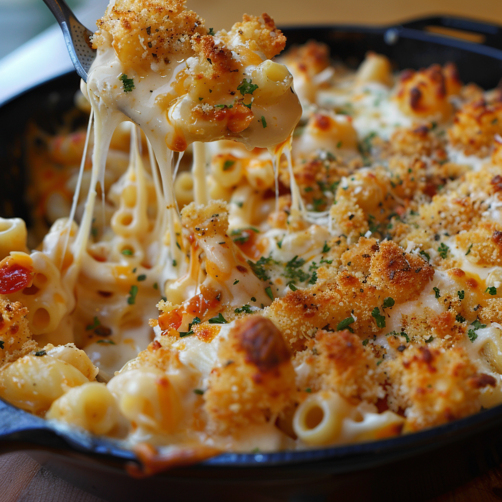 Chicken Parmesan Mac and Cheese