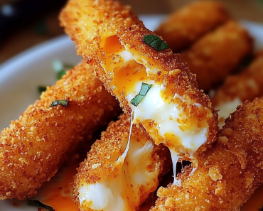 Cheesy Doritos Encrusted Mozzarella Sticks